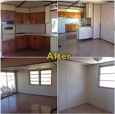 Double wide homes are more likely to have the room for one. Mobile Home Makeover Before And After Rehab Pictures Mobile Home Investing