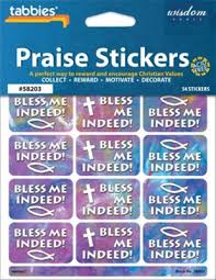 Bless Me Indeed Praise Stickers Chart