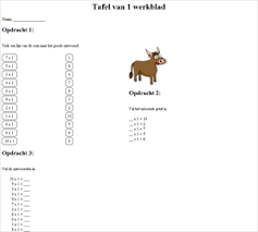 Tafels van 1 2 3 4 5 en 10 na een hele tijd zoeken op internet kon ik geen goede kleurplaat vinden met de sommen die ik graag mijn groep wil laten oefenen. Tafels Oefenen Groep 4 Rekenen Groep 4