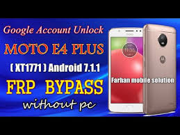 Moto E4 Plus Xt1771 Android 7 1 1 Frp Bypass Google Account Unlock Without Pc New Trick 2020 Youtube