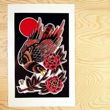 Killer ink limited is de toonaangevende groothandel van tattoo benodigdheden. 1117 Traditional Hawk Tattoo Flash Print By Anthonybassett On Etsy 15 00 Hawk Tattoo Flash Tattoo Ship Tattoo