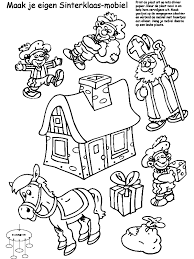 Kleurplaat Mobiel Sinterklaas Zwarte Piet Sinterklaas Knutselen Sinterklaas Kleurboek