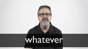 The hit song nothing else matters from rock legends metallica originated from a phone call lead singer james hetfield had with his girlfriend in 1990. Whatever Definition Und Bedeutung Collins Worterbuch