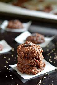 No Bake Chocolate Peanut Butter Quinoa Cookies Recipe Quinoa Dessert Recipes Gluten Free Desserts Dessert Recipes