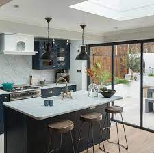 Kitchen Inspiration The Shaker Kitchen Company Interiordesignkitchencontempor Open Plan Kitchen Dining Living Open Plan Kitchen Diner Kitchen Dining Living