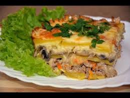 запеканка с фаршем и картошкой в духовке рецепт с фото Kartofelnaya Zapekanka Sytnyj Uzhin S Farshem I Gribami Kartofelnye Zapekanki Eda Ovoshnoe Ragu