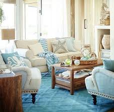 Blue Sandy Beige Living Room Pier 1 Beach Living Room Beach Theme Living Room Beach House Living Room