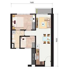 The 'low zone' of block a will hold 26 units per floor and 27 units per floor for the 'high zone'. Floor Plan M Arisa