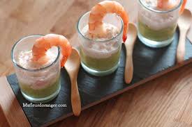 Trio De Verrines Salees Recette Verrine Avocat Crevette Alimentation Verrine Avocat