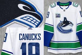 Vancouver canucks adidas pro name & number black skate jersey. Canucks Unveil Quartet Of New Sweaters For 50th Anniversary Icethetics Co