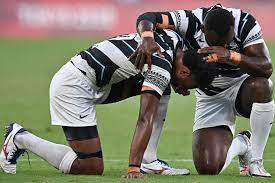 The fiji national rugby union team represents fiji in men's international rugby union competes every four years at the rugby world cup, and their best performances were the 1987 and 2007 tournaments when they defeated argentina and wales respectively to reach the quarterfinals. R0avrfm7opwssm