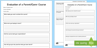 In the first few years of life, hearing is a critical part of kids' social, emotional, and cogniti. Parenting Course Evaluation Template One Subject