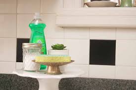 kitchen sink clean and organized