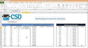 Conversion rate = the total number of conversions / total number of sessions. Calculate Marketing Conversion Rate In Excel Youtube