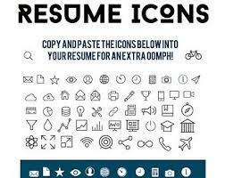 Download 54 Png Icons For Contact Information Experience And Skills For Your Resume Resume Template Etsy Resume Icons Resume