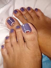 Pedicure diseños para xv : Pedicure Lila Con Corazon Pedicure Nails Beauty