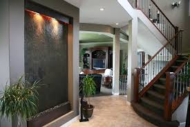 Browse our variety of fountains and bird baths and help boost your curb appeal. Indoor Staircase Waterfall And Fountain Ideas Houzz