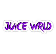 Juice Wrld Purple Logo Orange Juice Benefits Logo Sticker