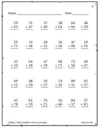Addition Worksheets For 2nd 3rd And 4th Grades Math Worksheets First Grade Math Worksheets Kindergarten Writing Prompts