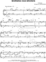 Jim Brickman Morning Has Broken Sheet Music Piano Solo In C Major Transposable Download Print Sku Mn0083691