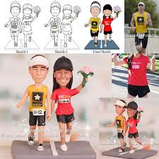 Runners Cake Toppers Wedding Running Wedding Cake Toppers Themed Wedding Favors