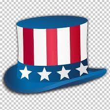 Uncle Sam Independence Day Top Hat Png Computer Icons Costume Hat Electric Blue Fedora Flag Of The United States Independence Day Top Hat Uncle Sam