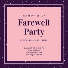 Farewell Party Invitation For Principal Party Invite Template Farewell Party Invitations Farewell Parties