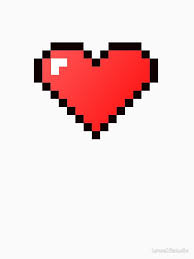 Pixelated 8 Bit Heart Version 1 Pixel Heart Tattoo 8 Bit Pixel Heart