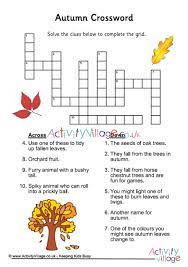 Autumn Crossword