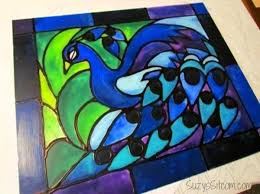 If you substitute mod podge, use white glue. How To Make Faux Stained Glass With Acrylic Paint And Glue