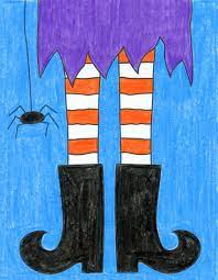 Home > directory of drawing lesson > drawing people > drawing feet & legs > drawing children's thighs, legs, and the foot. How To Draw Witch Feet Art Projects For Kids