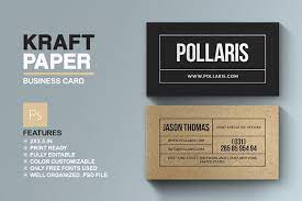 Get your kraft business cards with custom designs and logo of your business and never loss touch with your clients because of unworthy business cards. Kraft Paper Business Card Creative Photoshop Templates Creative Market