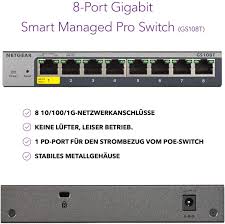 Dispatched with royal mail signed for® 2nd class. Netgear Gs108t Switch 8 Port Gigabit Ethernet Lan Amazon De Computer Zubehor