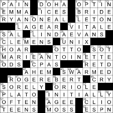 0201 18 Ny Times Crossword Answers 1 Feb 2018 Thursday Nyxcrossword Com
