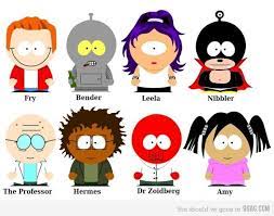 futurama south park futurama futurama characters south park