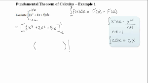 The fundamental theorem of calculus (part 2) ftc 2 relates a definite integral of a function to the net change in its antiderivative. Fundamental Theorem Of Calculus Example 1 Youtube