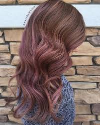 Brown Hair With Subtle Purple Balayage Brown And Pink Hair Magenta Hair Colors Pink Hair