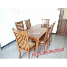 Harga meja makan minimalis murah. Meja Makan Klasik 6 Alfa 9furniture Kayu Berkualitas Harga Murah Di Sidoarjo Tribunjualbeli Com