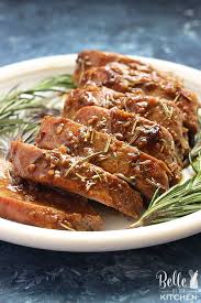Sprinkle the pork with salt and pepper, and then cover it with the herbes de provence and place in a 425 degree oven. Honey Dijon Pork Tenderloin Recipe Belle Of The Kitchen