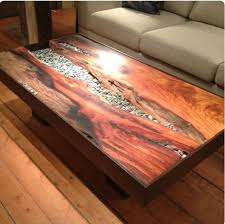 Can Cement Gaps And Paint Mosaic Add Glitter Pebbles And Seal With Resin Wood Table Design Wood Projects Wood Table