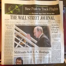 Wsj Wall Street Journal Newspaper Monday November 17 2014 Wall Street Journal November 17 November