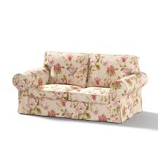 Our beloved ektorp seating has a timeless design and wonderfully thick, comfy cushions. Ektorp 2 Seater Sofa Bed Cover For Model On Sale In Ikea 2004 2011 Large Red Pink And Orange Flowers Ivory Backround 123 05 Ektorp 2 Seat Sofa Bed Cover Dekoria