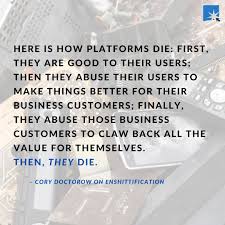 EFA : Electronic Frontiers Australia - “Enshittification” was Macquarie  Dictionary's Word of the Year for 2024, and also won the People's Choice  award. The term, coined by Cory Doctorow back in 2022,