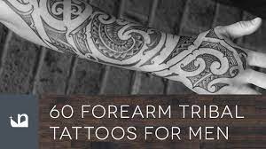 #1 (of 19) tribal feather tattoo on womans forearm. 60 Tribal Forearm Tattoos For Men Youtube