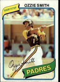 Osvaldo ozzie virgil, primer pelotero dominicano en las grandes ligas. 1980 Topps 393 Ozzie Smith Nm