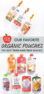 All of these baby foods recommended by our nutritionist are organic and come in fun flavors! 9 Best Organic Baby Food Pouches Expert Review Organic Baby Food Brands Baby Food Pouch Recipes Organic Baby Food