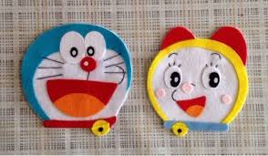 ドラえもん ドラミちゃん pola boneka flanel pola boneka boneka flanel