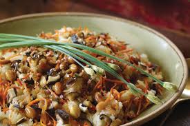 Sticky Rice With Carrots Shiitake Mushrooms And Peanuts Recipe Recipe Peanut Recipes Stuffed Mushrooms Vegetarian Recipes