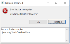 The local automatic variable is created on this stack and method arguments are passed. Scala Compiler Stackoverflow Error When Importing Project Stack Overflow