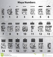 Maya Numbers Stock Vector Illustration Of Letter Ancient 27097336